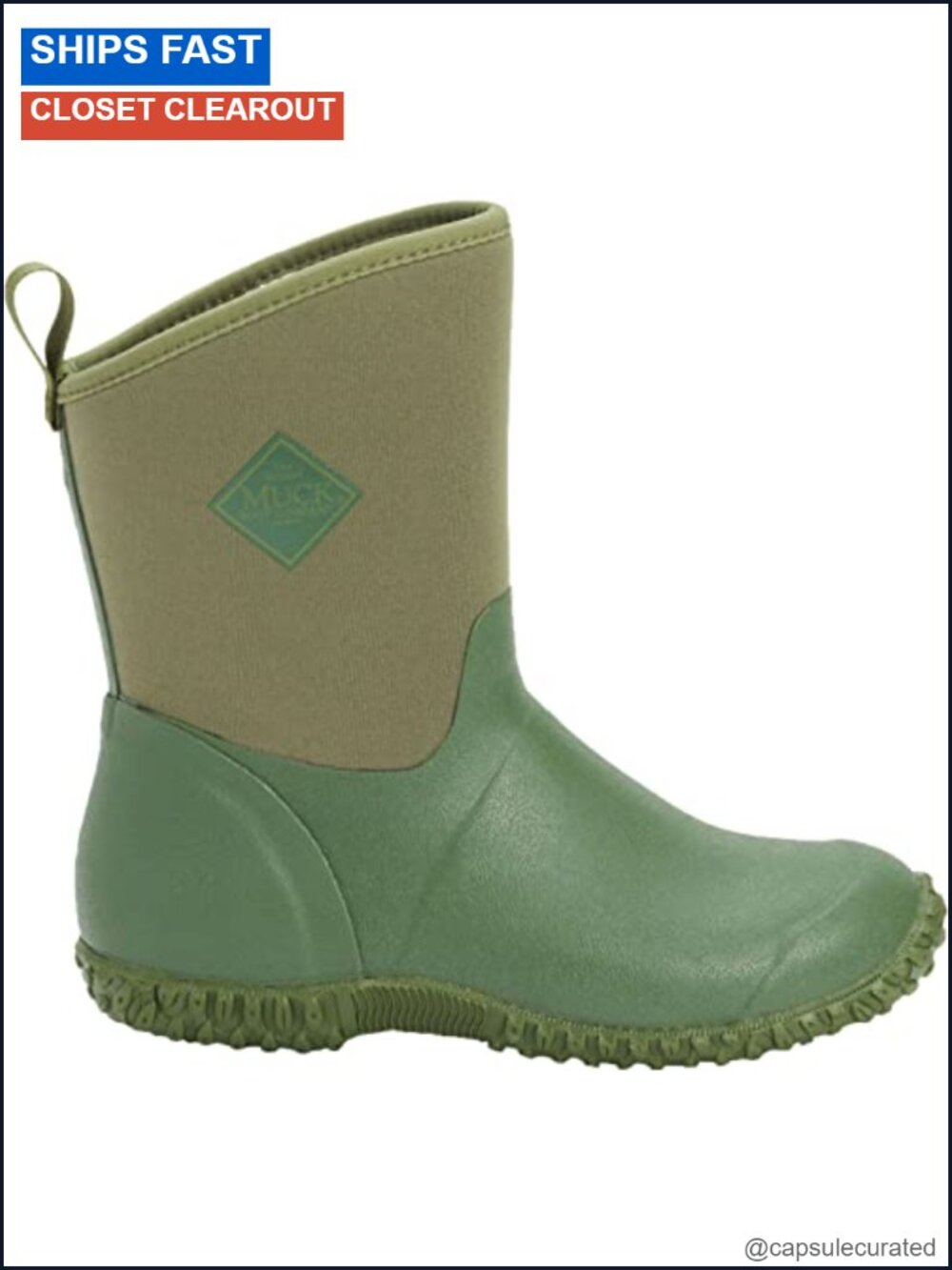 Muck Originals Ankle Boot Waterproof Mid-Calf Neoprene Fleece Lined Garden Boot